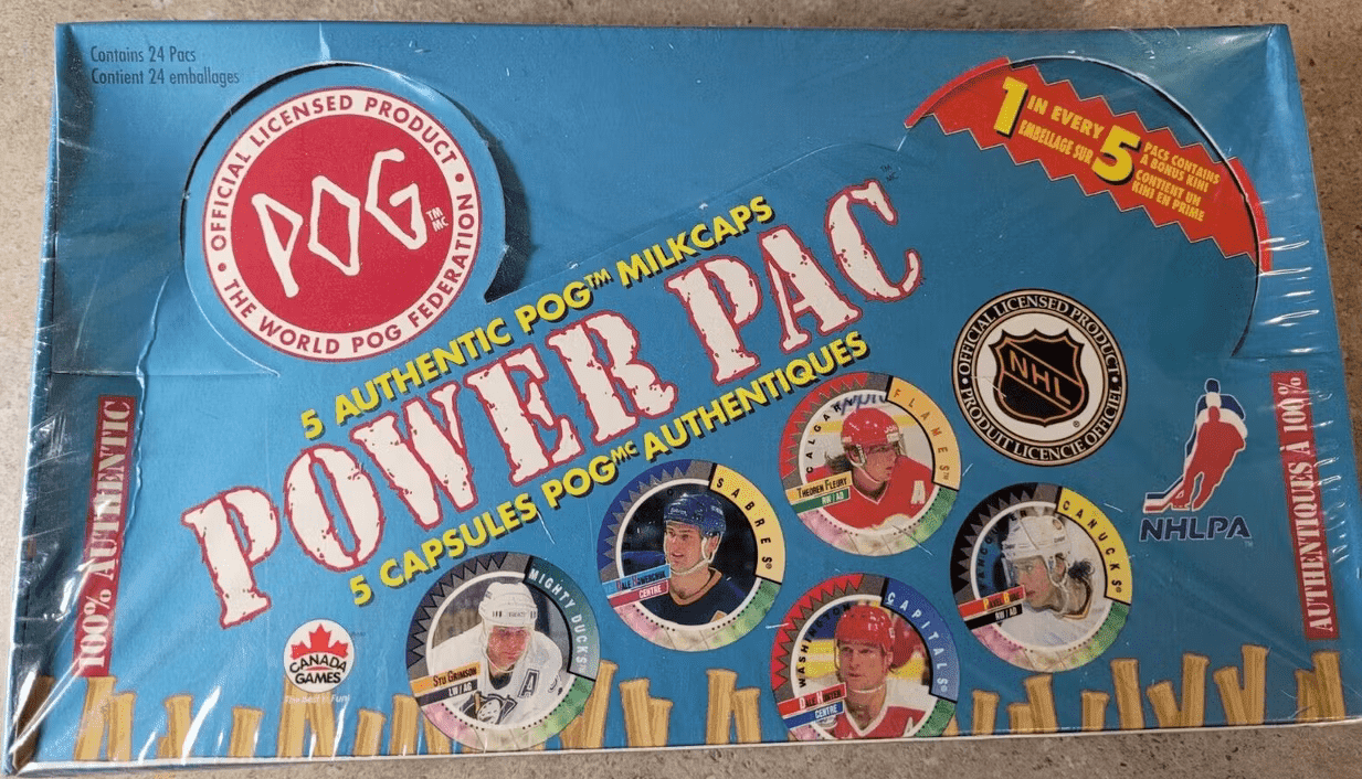 1994-95 Canada Games Power Pac NHL Pogs Hobby Box