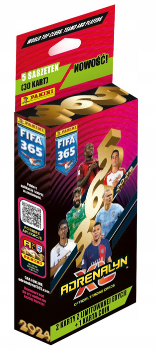 PANINI FIFA 365 2023/2024 - ADRENALYN - plechová krabička (hranatá)