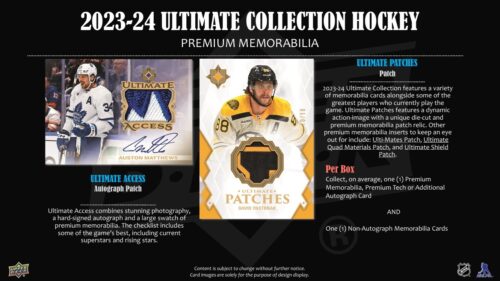2023-24 Upper Deck Ultimate Hockey Hobby Box - Image 3