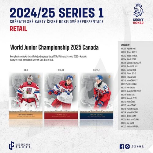 2024-25 LC Český Hokej Series 1 Retail Hockey Box - Image 9