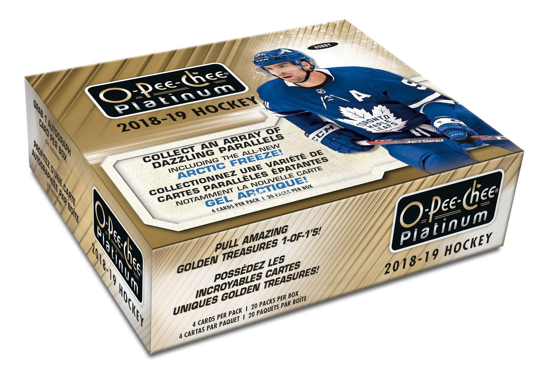 2018-19 Upper Deck O-Pee-Chee Platinum Hockey Hobby Box
