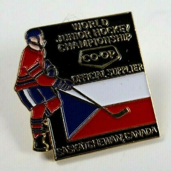 Odznak World Junior Hockey Championship CO-OP Team Czech Republic Lapel Pin