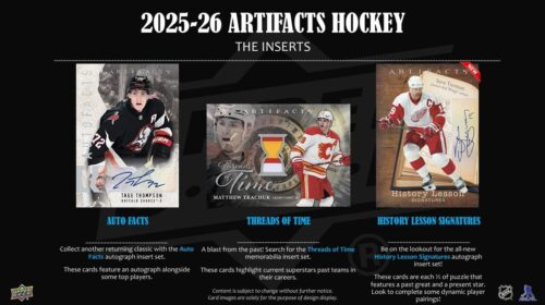 2025-26 Upper Deck Artifacts Hockey Hobby Box - Obrázek 5