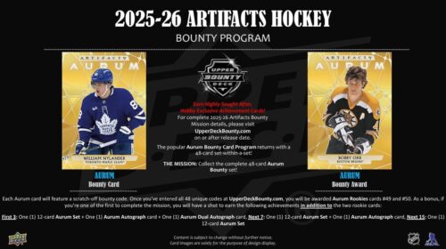 2025-26 Upper Deck Artifacts Hockey Hobby Box - Obrázek 4