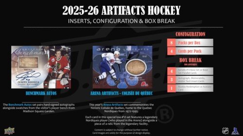 2025-26 Upper Deck Artifacts Hockey Hobby Box - Obrázek 3