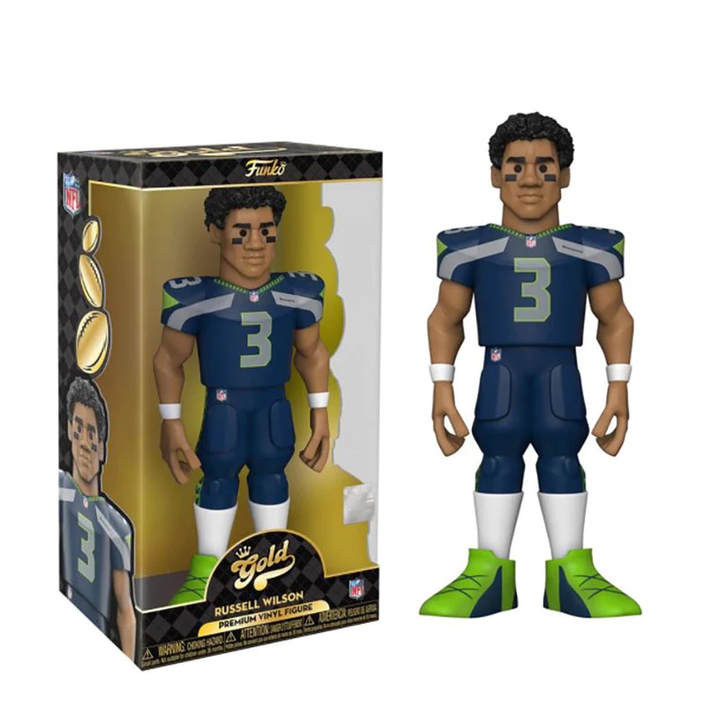 NFL - Russel Wilson Gold Vinyl Figure  30 cm