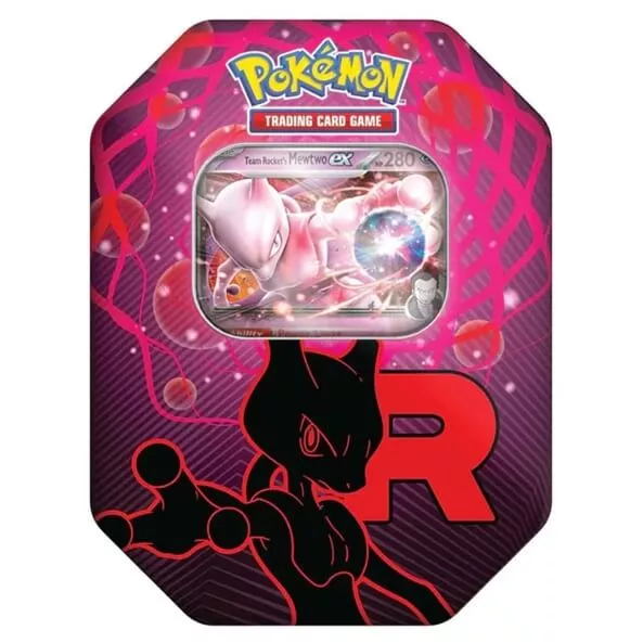 Plechovka Pokémon Team Rocket Tin - Mewtwo ex