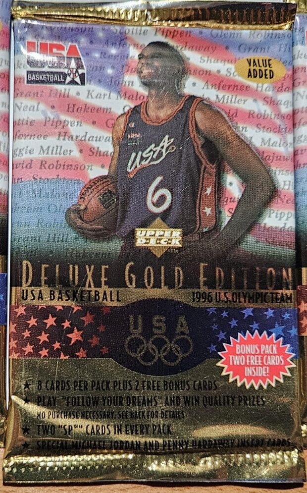 1996 Upper Deck USA Basketball Deluxe Gold Edition  Cards Balíček