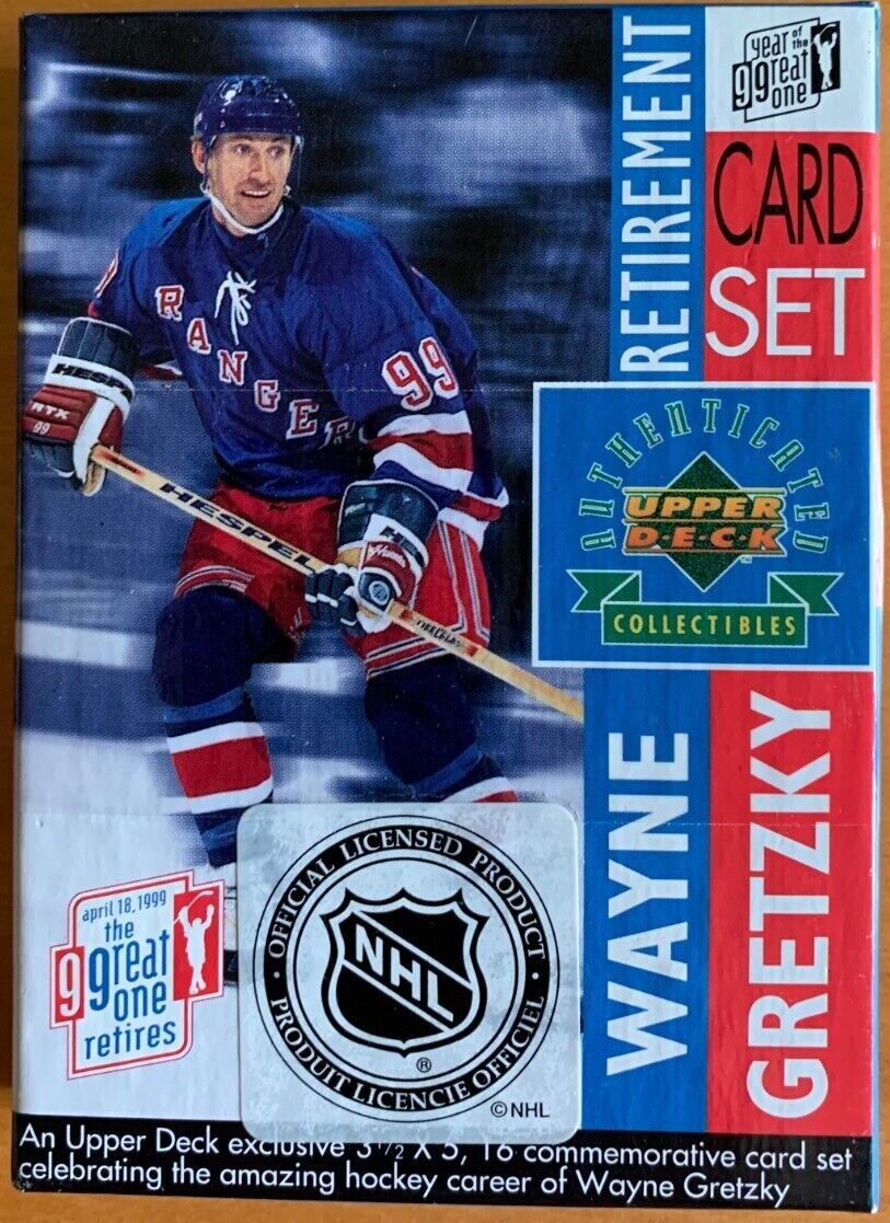 1999-00 Upper Deck Wayne Gretzky Retirement Hockey Set